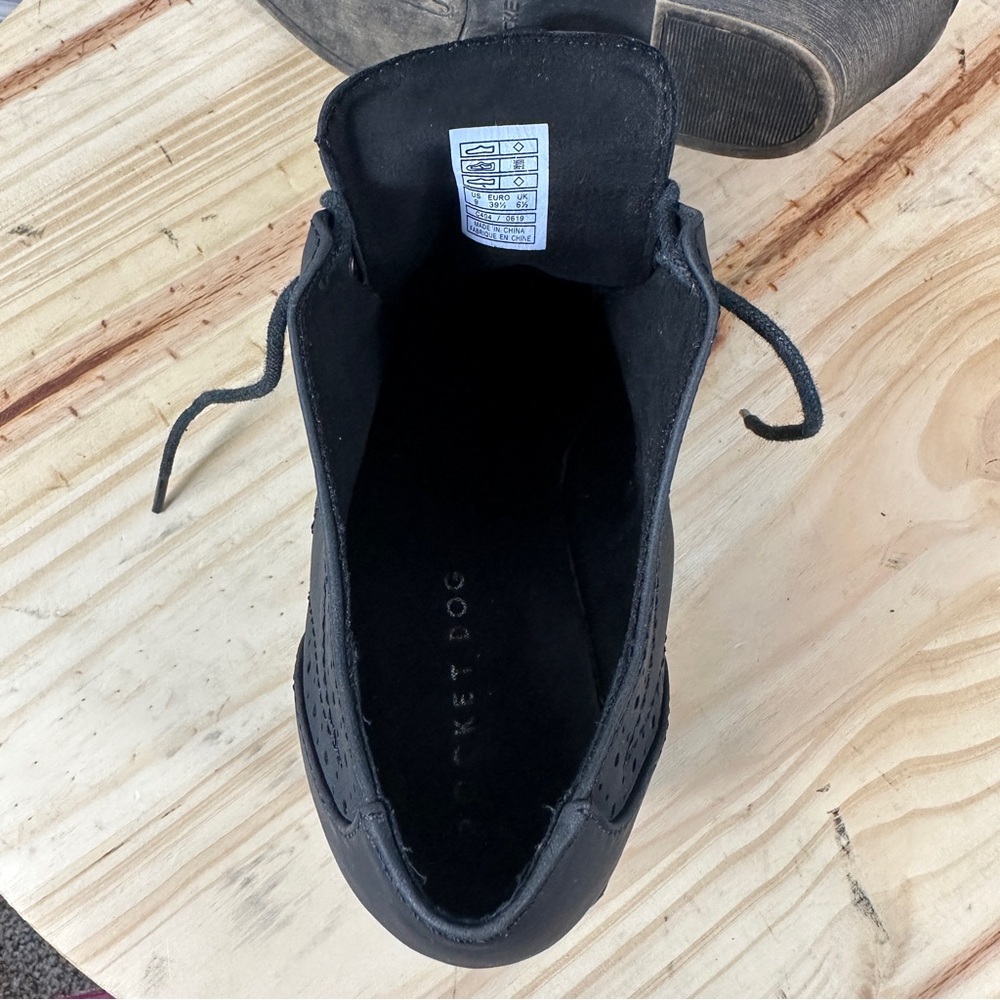 Rocket Dog Selina Chunky Heel Oxford Shoes Black Booties Lace Up Women’s Size 9 - Picture 5 of 12